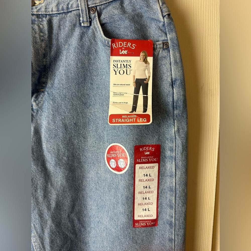 Lee Light Blue Men's Straight Leg Jeans - Picture 3 of 4